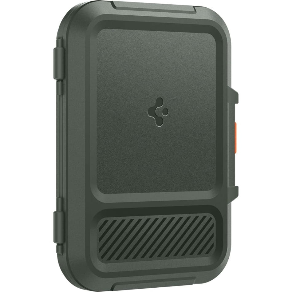 Image of Portfel na karty, banknoty Spigen LockFit Wallet do MagSafe, zielony