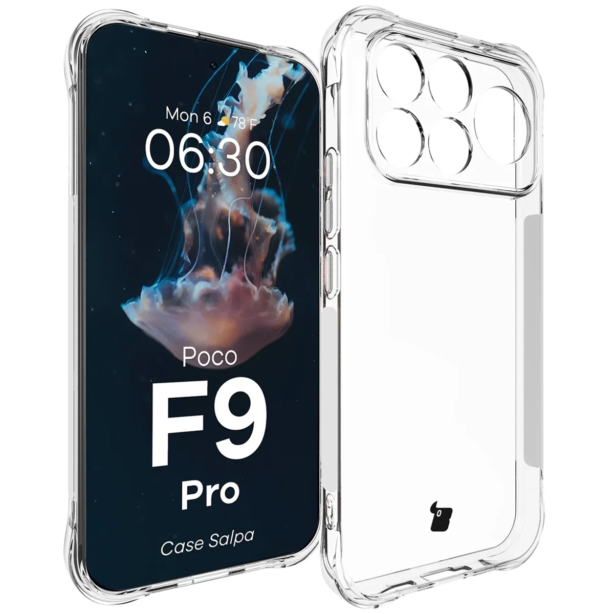 Elastyczne etui Bizon Case Salpa do Xiaomi POCO F9 Pro, przezroczyste