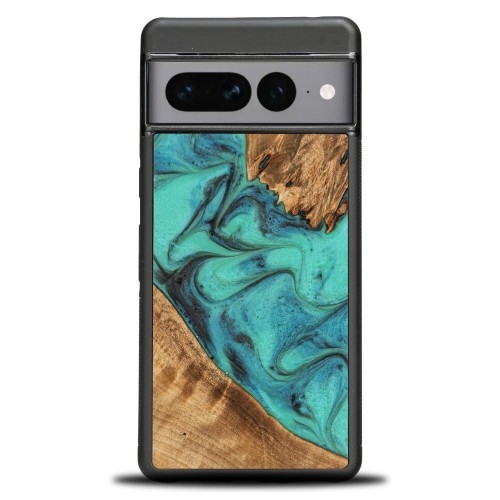 Image of Drewniane etui do Google Pixel 7 Pro, Bewood Unique Turquoise