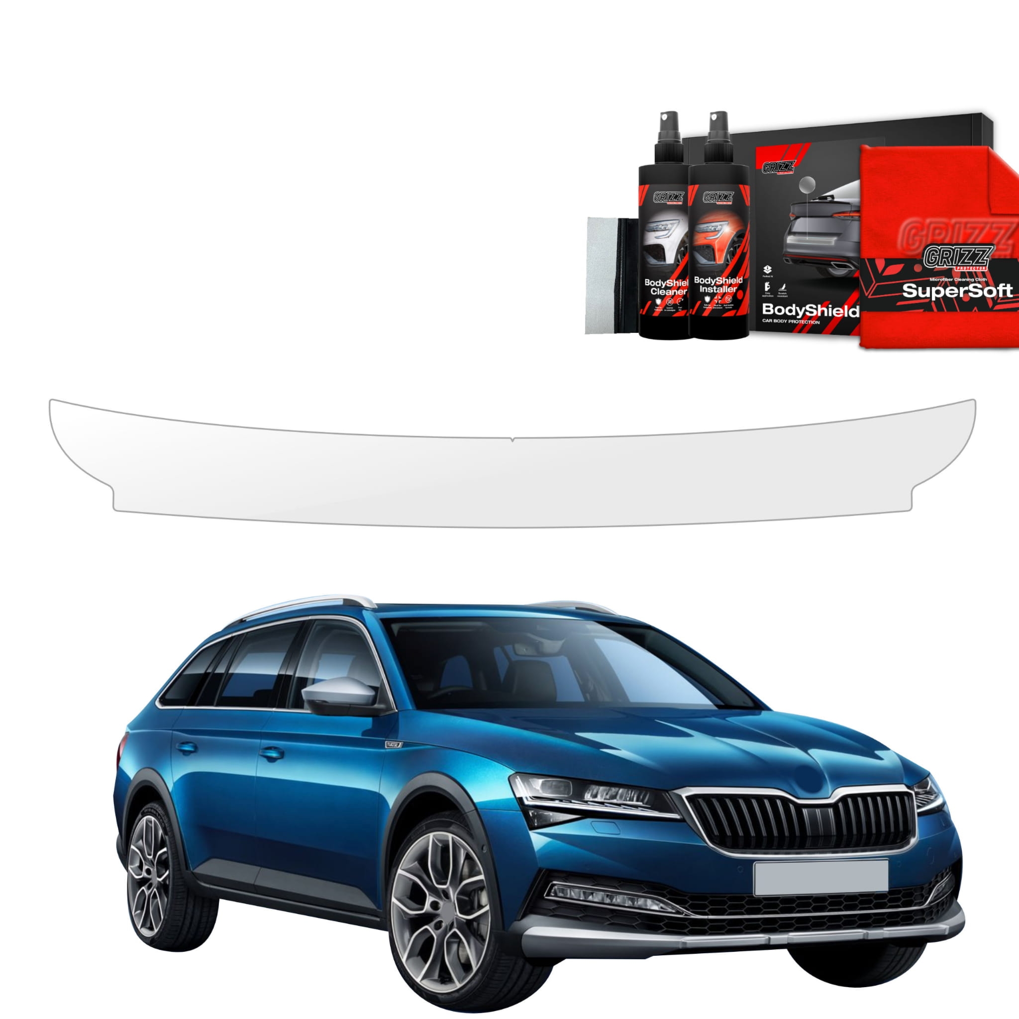 Folia ochronna na próg bagażnika Grizz Protector do Skoda Superb 3 Combi (2019-2023)