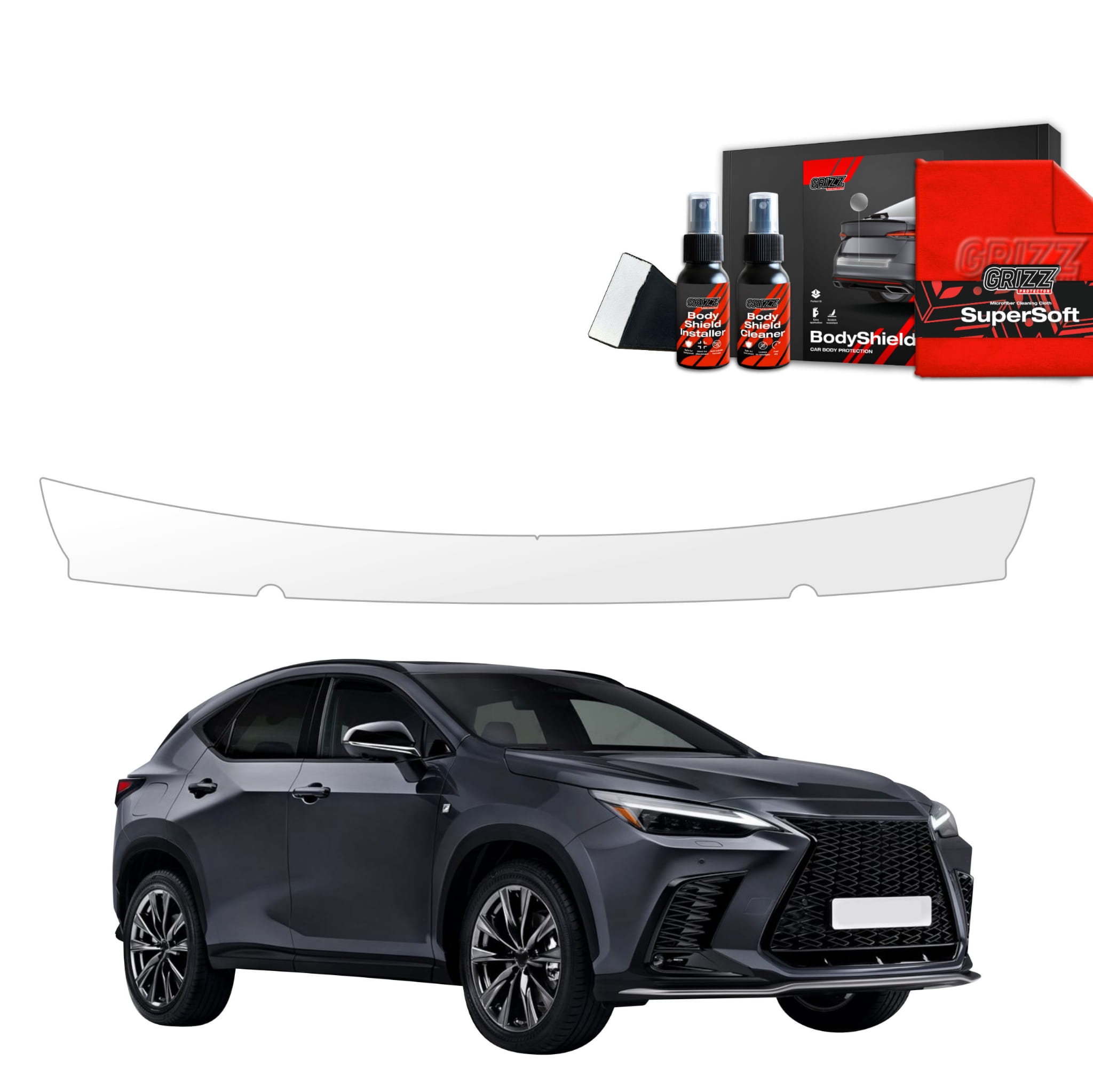 Folia ochronna na próg bagażnika Grizz Protector do Lexus NX 350h (2021-2023)