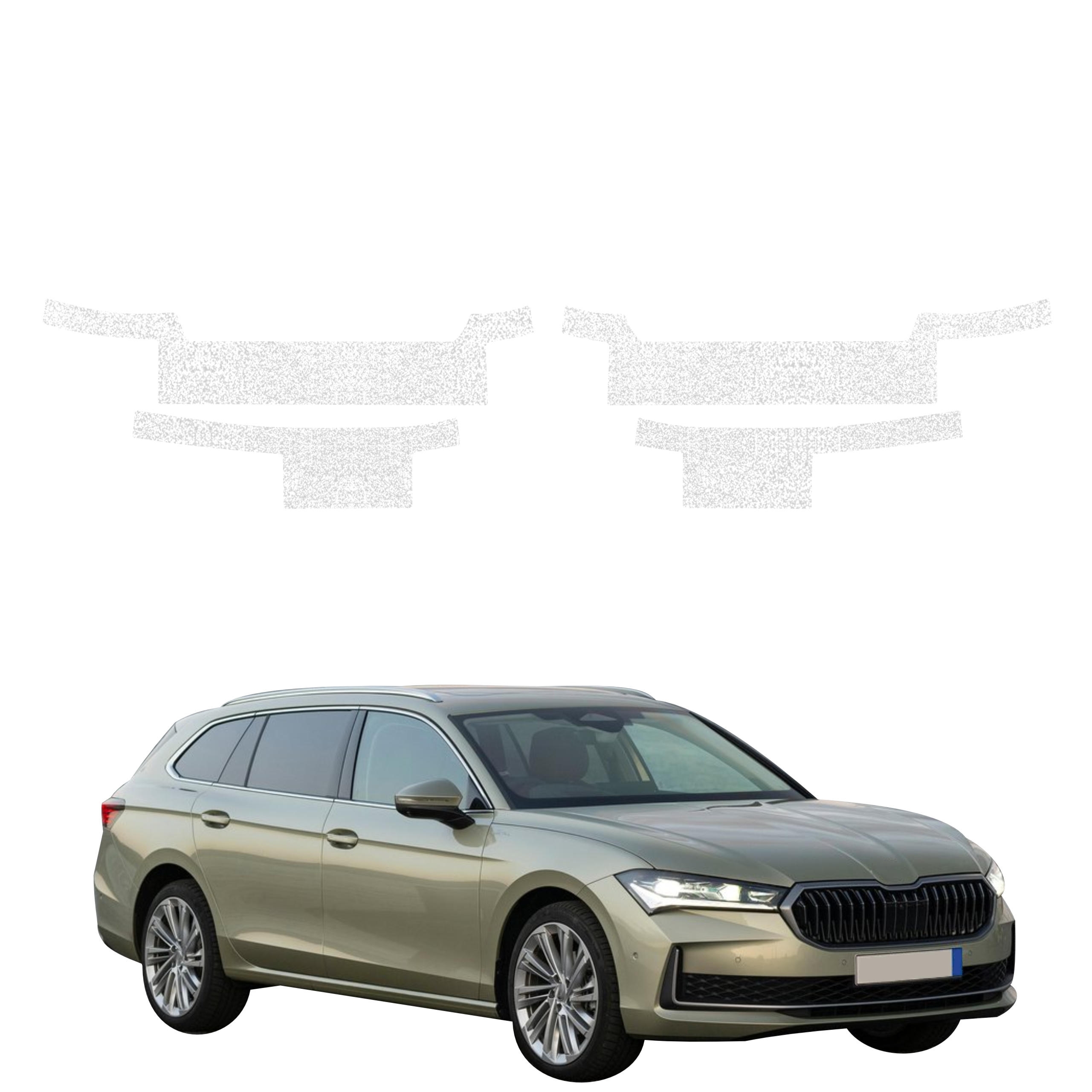 4w1 Biała powłoka techniczna Grizz Protector na progi Skoda Superb 4 Combi (2024-2026)