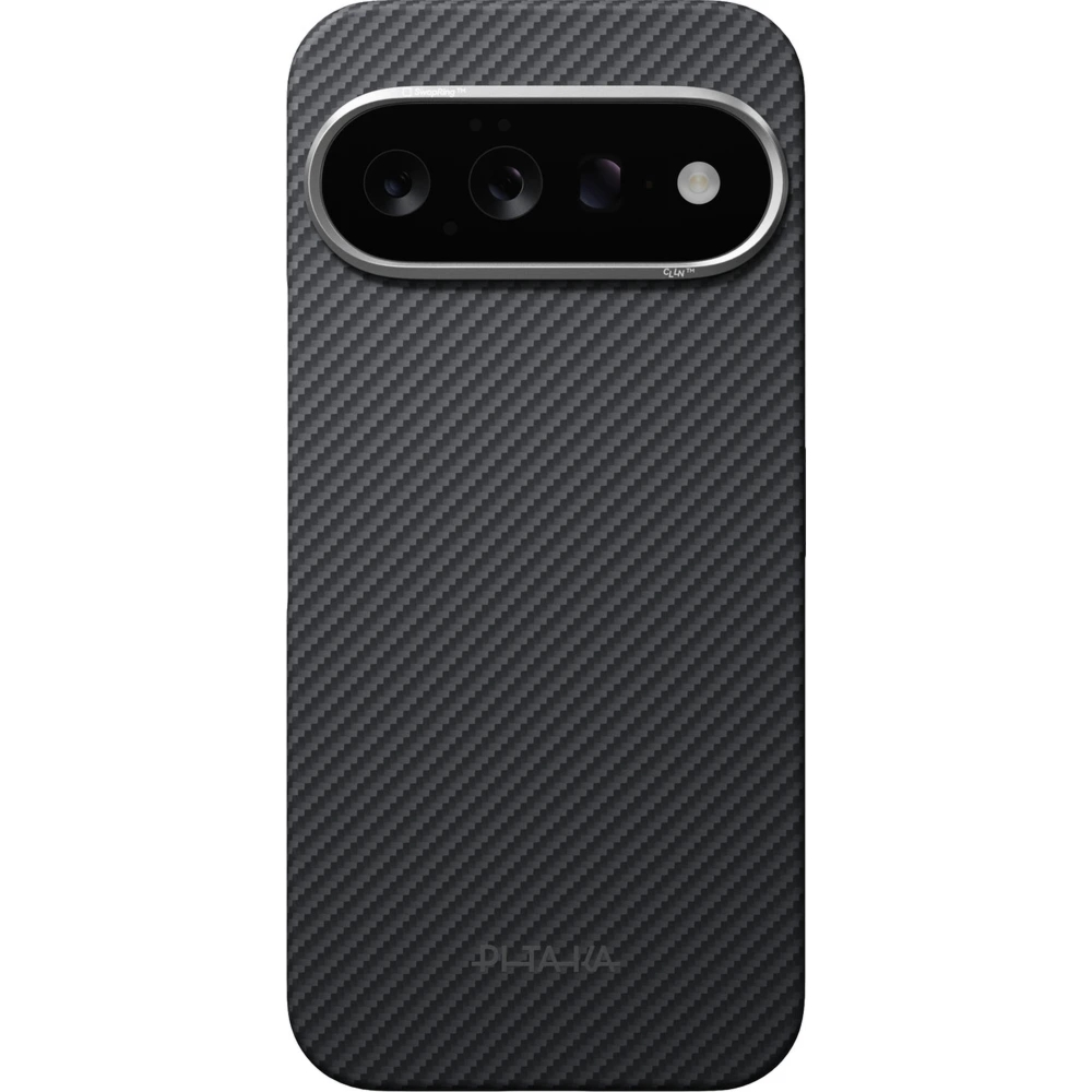 Etui aramidowe z programowalnymi przyciskami Pitaka Edge Case do Google Pixel 11, do MagSafe, czarno-szare