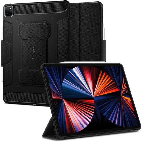 Image of Etui do iPad Pro 12.9 2022/2021, Spigen Rugged Armor Pro, czarne