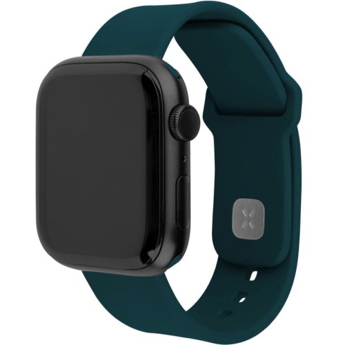 Image of Silikonowy pasek Fixed Silicone Strap do Apple Watch 44/45/46/49 mm, ciemnozielony