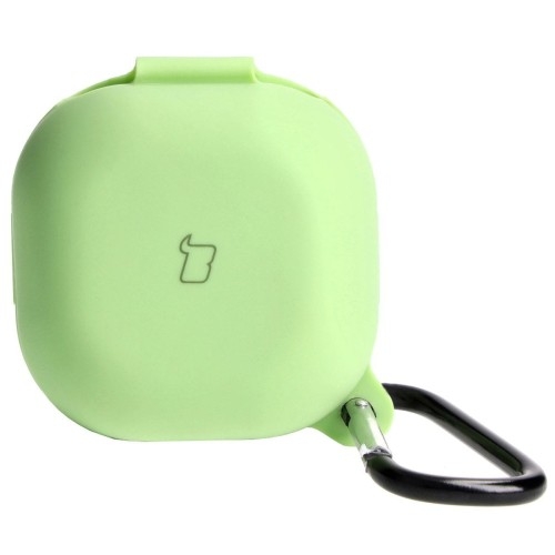 Image of Etui Bizon Case Headphone Silicone do Galaxy Buds Live / Pro / Buds2 / Buds2 Pro / Buds FE, zielone