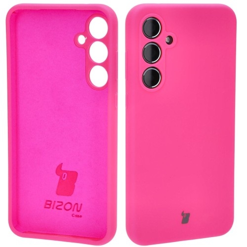 Image of Silikonowe etui Bizon Soft Case do Galaxy A35 5G, neonowo-różowe