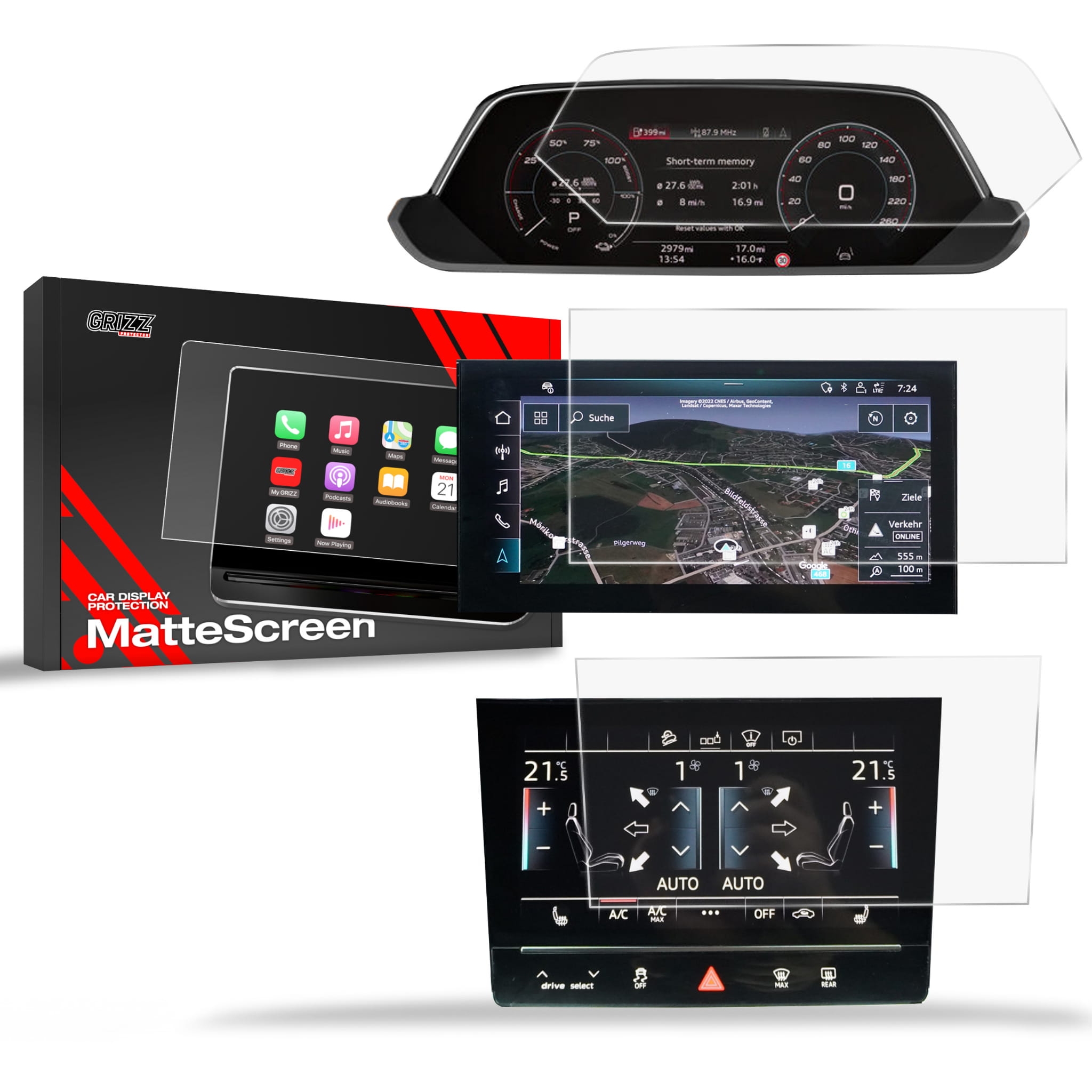 Image of Folia matowa 3w1 Grizz Protector do Audi e-tron (2019-2022)