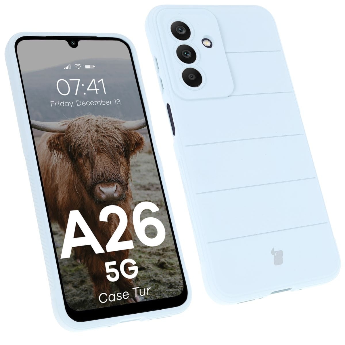Pancerne etui Bizon Case Tur do Galaxy A17 5G / A26 5G, jasnoniebieskie