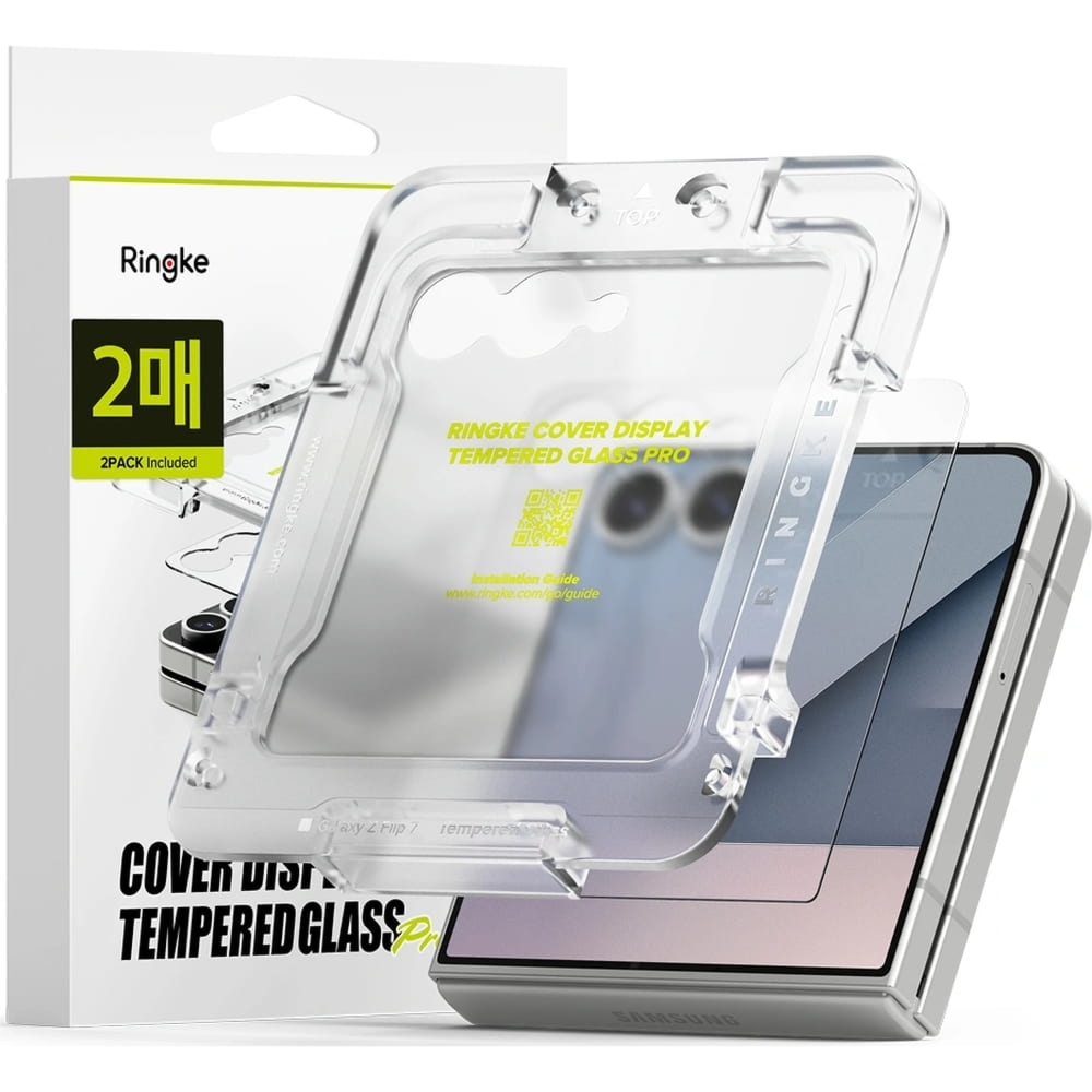 Szkło hartowane na ekran z aplikatorem Ringke Cover Display Pro 2-Pack do Galaxy Z Flip7, 2 sztuki