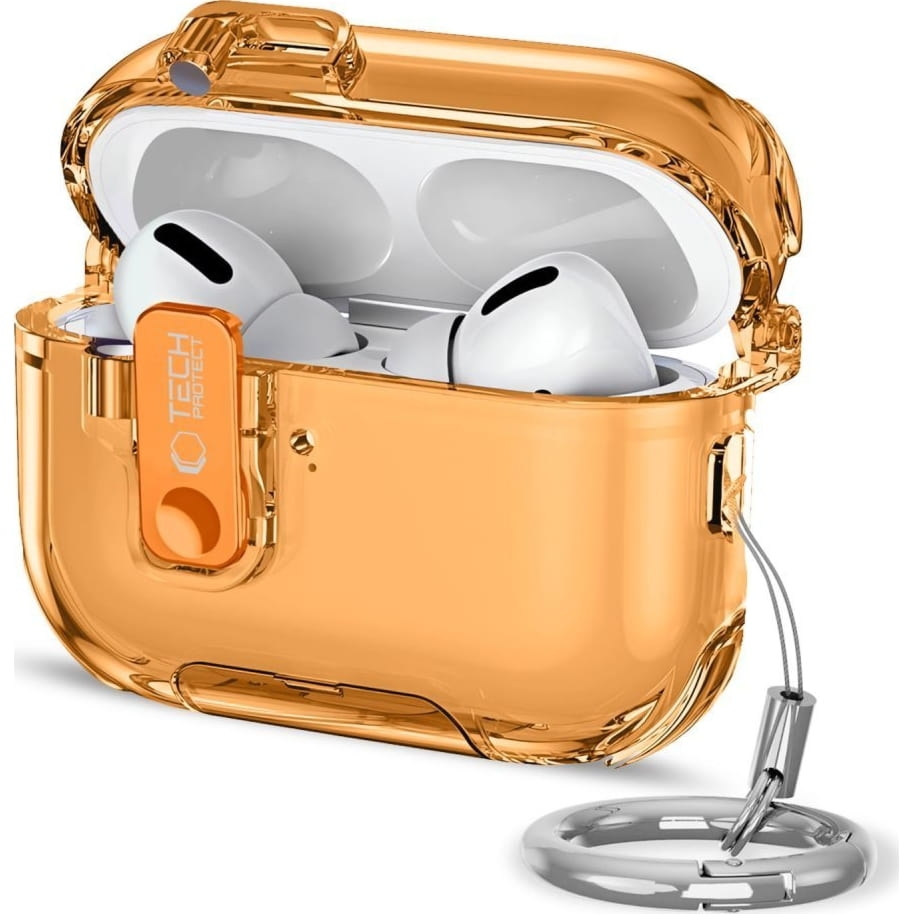 OUTLET: Etui Tech-Protect Bounce Pro do Apple AirPods Pro 3, pomarańczowe