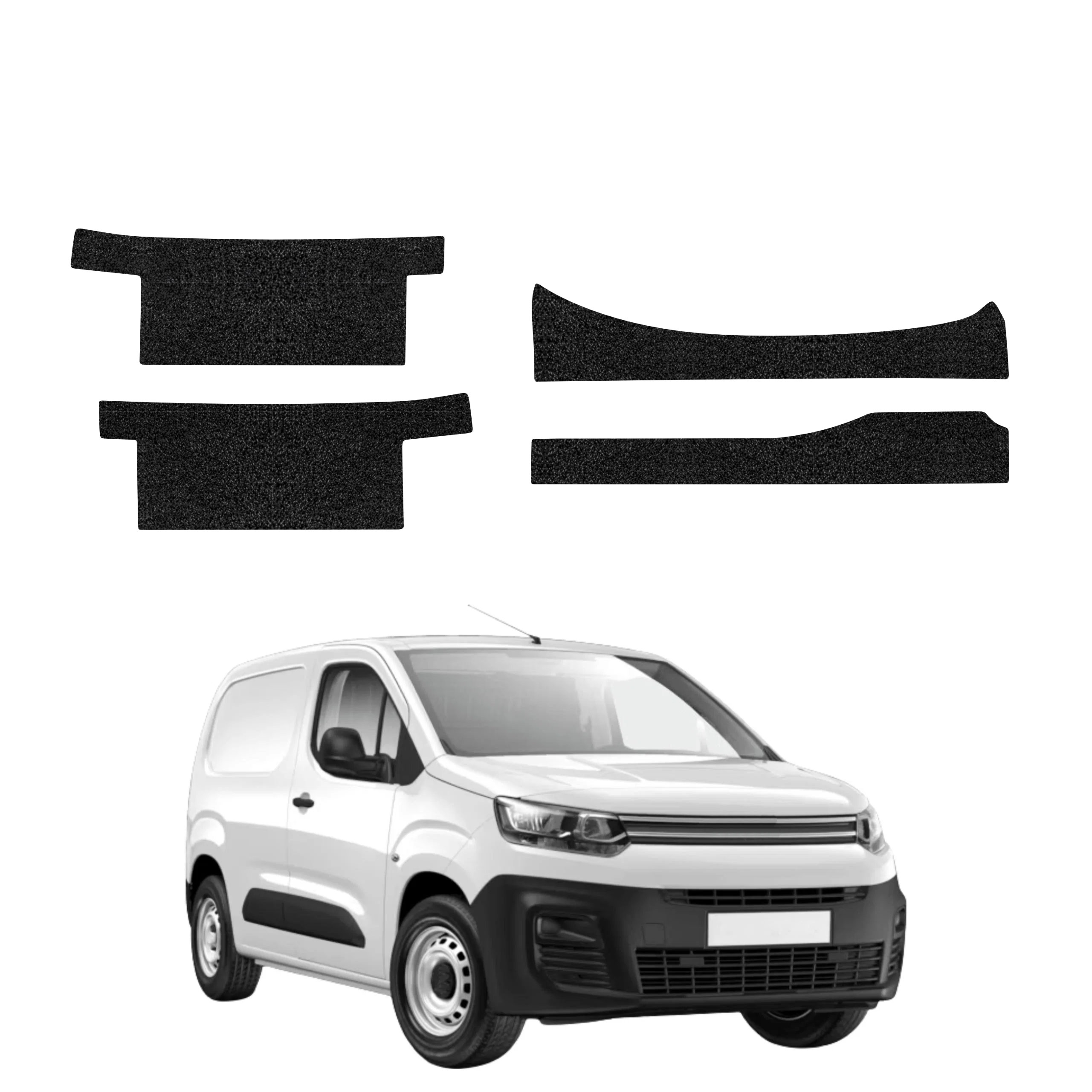 4w1 Czarna powłoka techniczna Grizz Protector na progi Citroen Berlingo VAN (2018-2026)