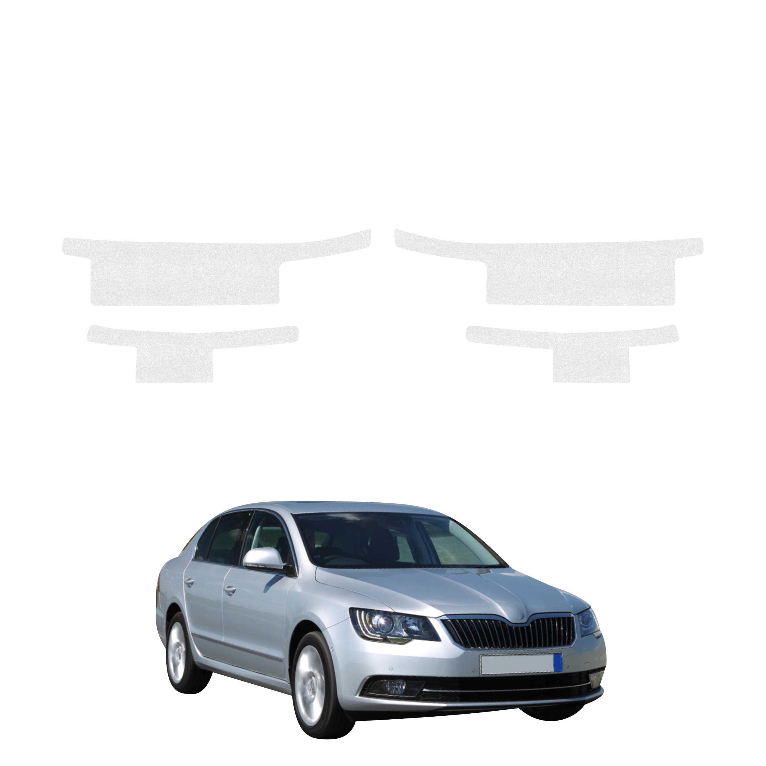 4w1 Bezbarwna powłoka techniczna Grizz Protector na progi Skoda Superb 2 Facelifting (2013-2015)