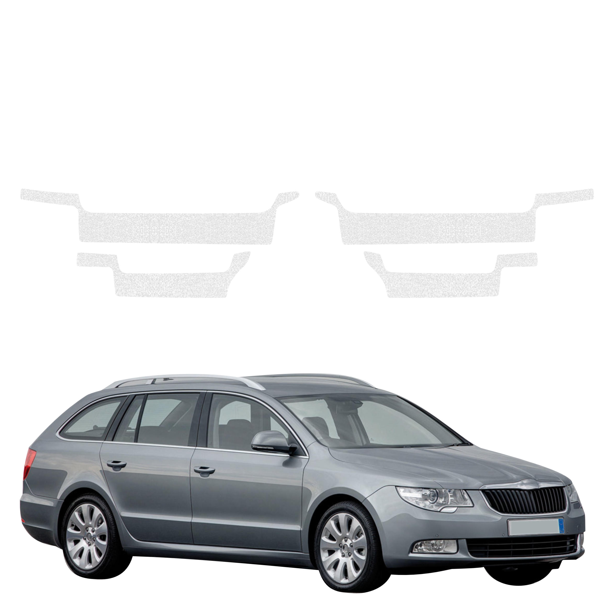 4w1 Bezbarwna powłoka techniczna Grizz Protector na progi Skoda Superb 2 Kombi (2009-2013)