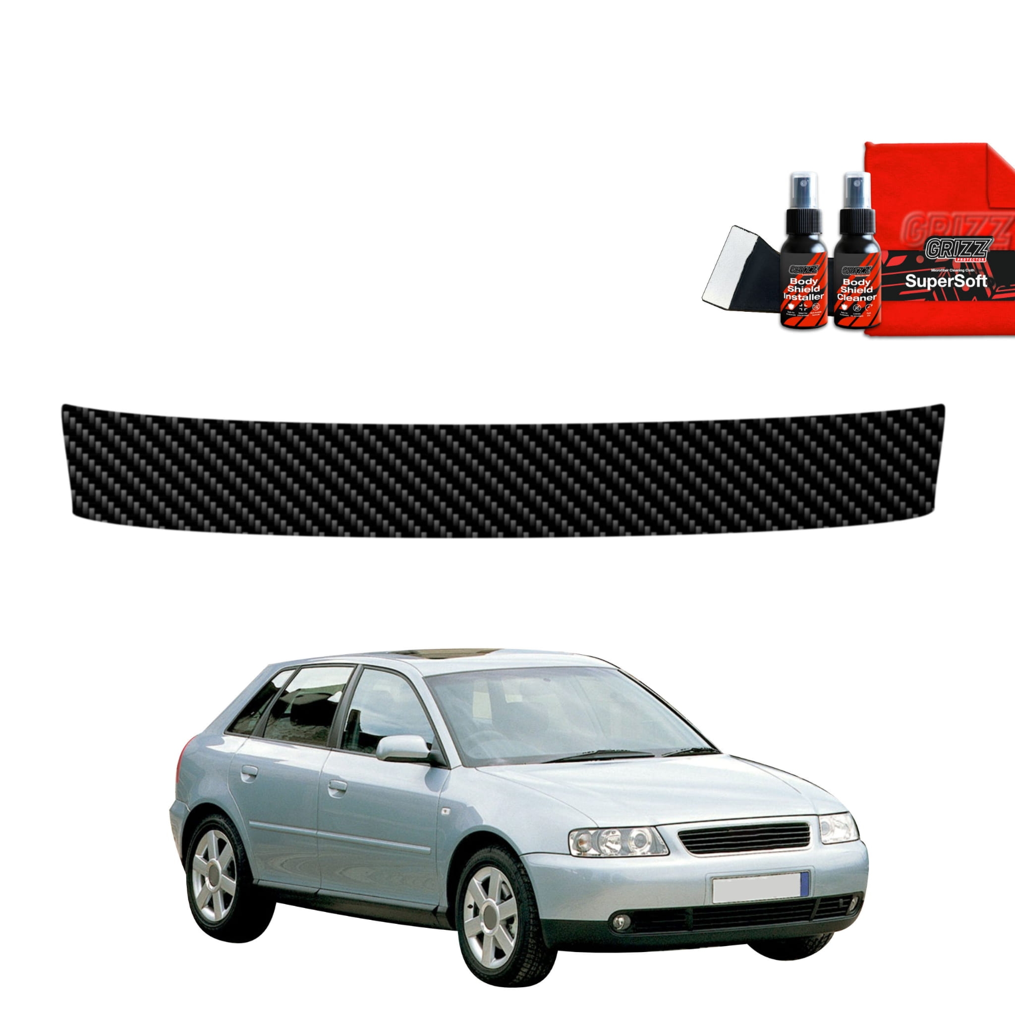 Folia karbonowa Grizz Protector na próg bagażnika do Audi A3 8L Hatchback 5D (1999-2003)