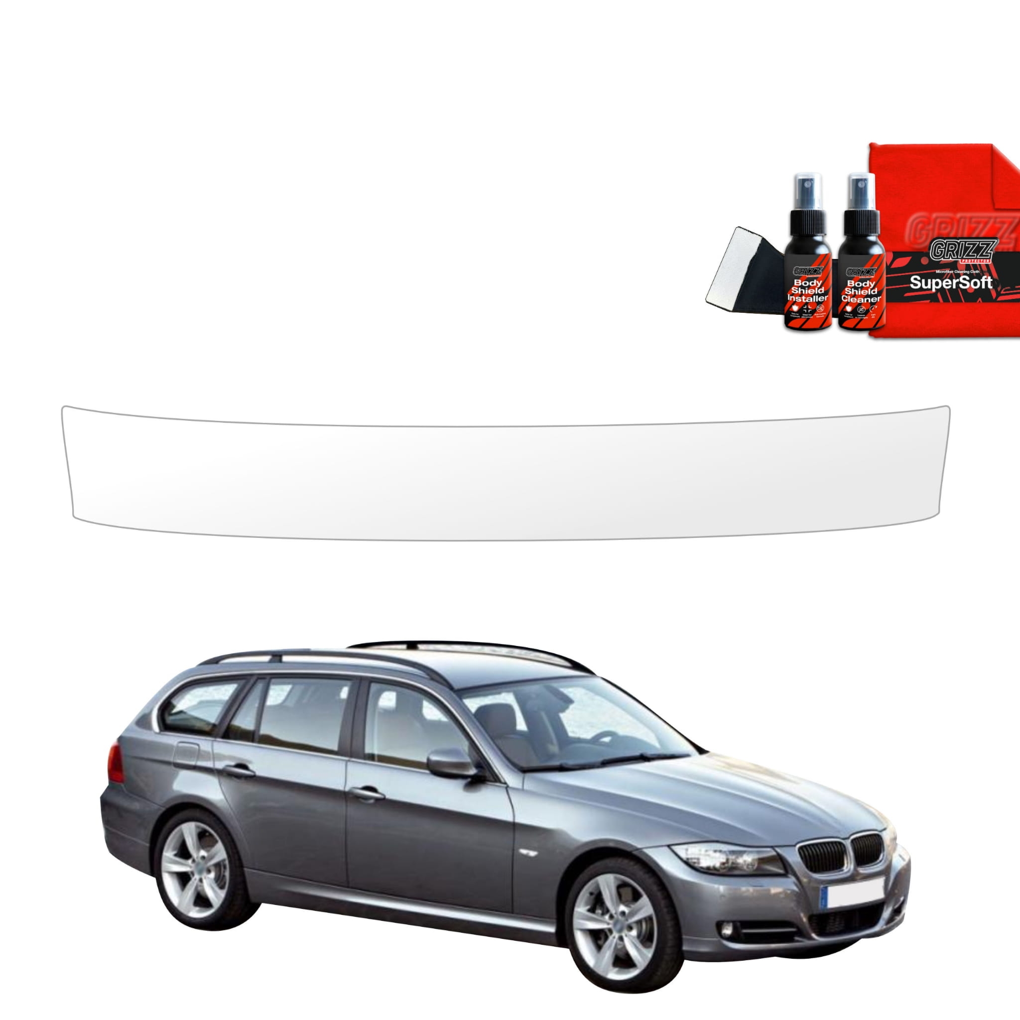 Folia ochronna na próg bagażnika Grizz Protector do BMW 3 E91 Kombi Pre-LCI (2004-2008)