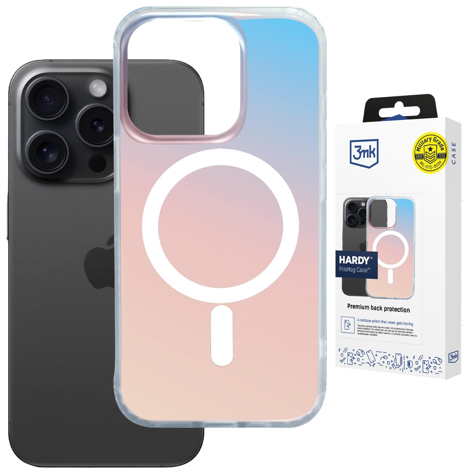 Etui holograficzne 3mk Hardy PrisMag do MagSafe do iPhone 16 Pro Max