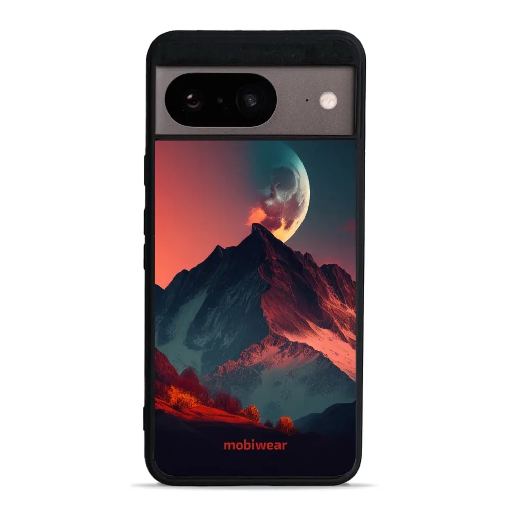 Etui ochronne do Google Pixel 8, Mobiwear Glossy Case, górski zmierzch