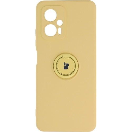 Image of Etui Bizon Case Silicone Ring Sq do Xiaomi Poco X4 GT, żółte