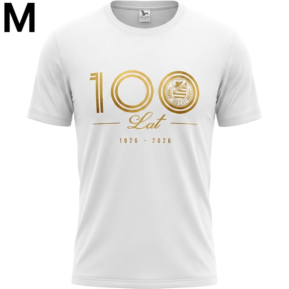 Koszulka jubileuszowa, OKS „1926 OKS 2026”, biało-złota, M