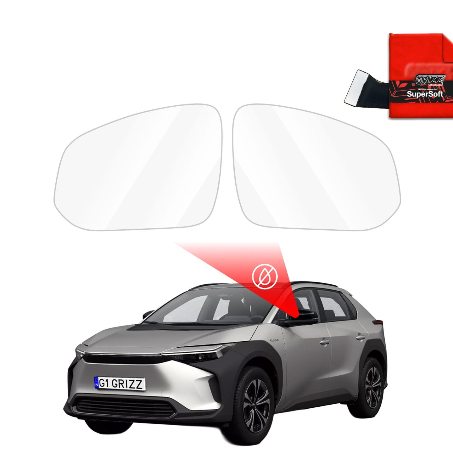 Folia przeciwdeszczowa Grizz Protector na lusterka do Toyota bZ4X (2021-2026)