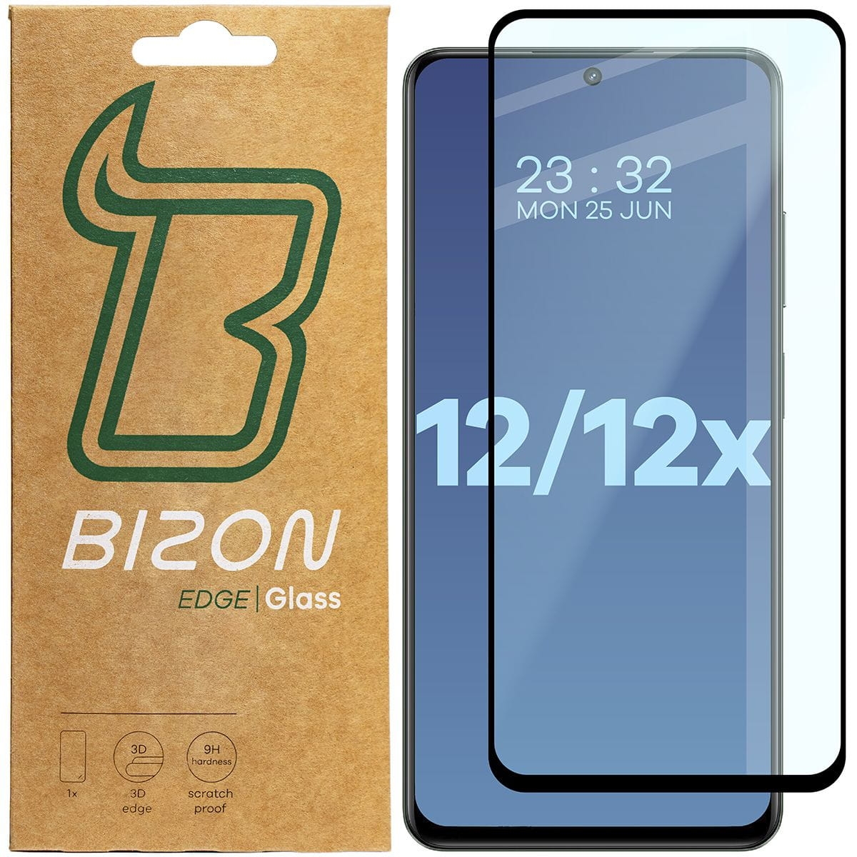 Image of Szkło hartowane Bizon Glass Edge 2 do Realme 12 5G/12x 5G