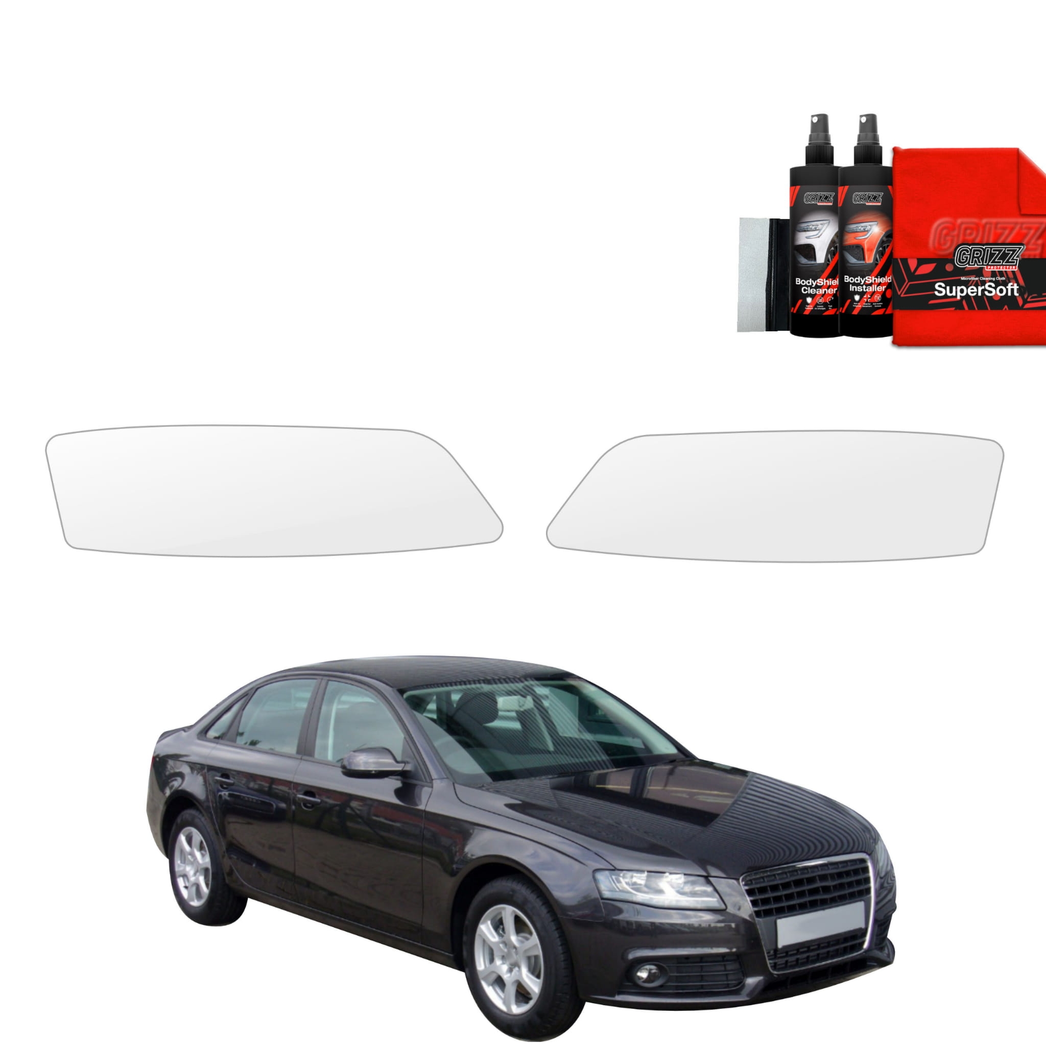 2w1 Folia ochronna na lampy Grizz Protector do Audi A4 B8 Sedan (2007-2011)