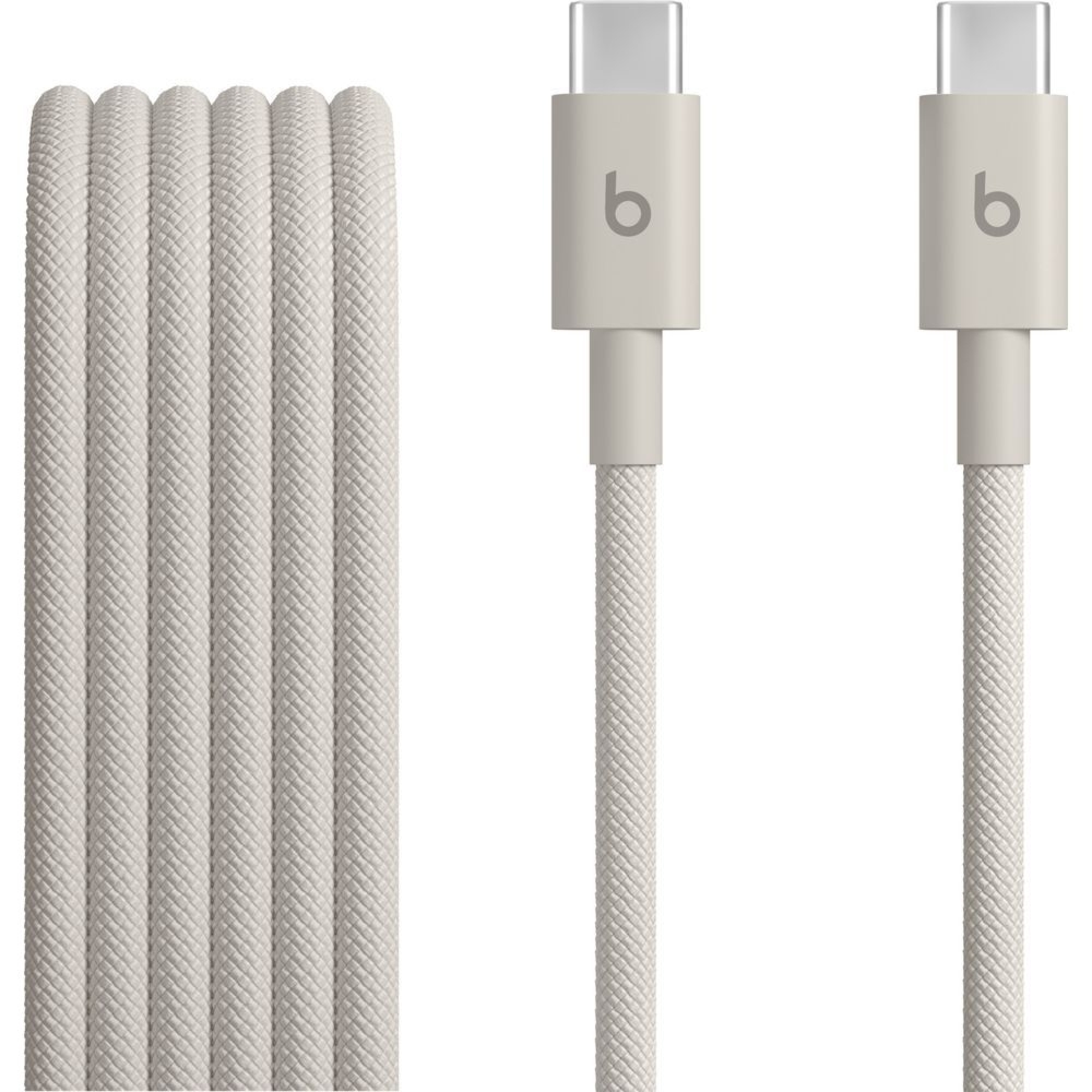 Kabel Apple Beats Woven Cable USB-C do USB-C, PD 60W, 1,5 m, beżowy
