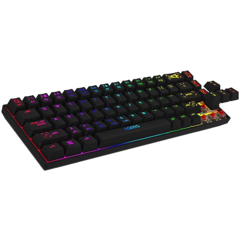 Image of Klawiatura mechaniczna gamingowa, AQIRYS Mira RGB, Bluetooth + 2.4GHz, czarna