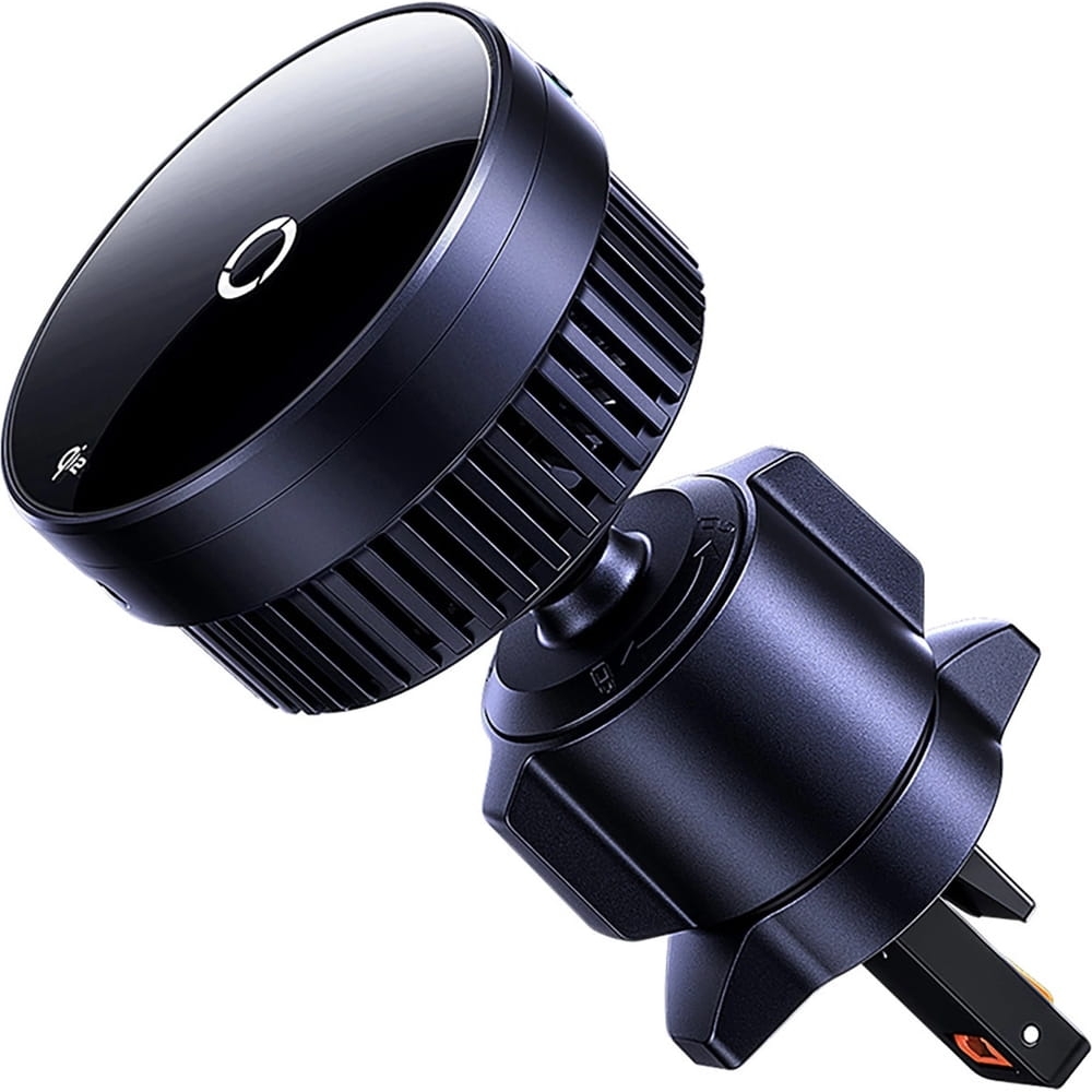 Image of Uchwyt samochodowy magnetyczny na kratkę nawiewu, Baseus MagPro BS-CW04 z ładowaniem indukcyjnym 15W, MagSafe, czarny