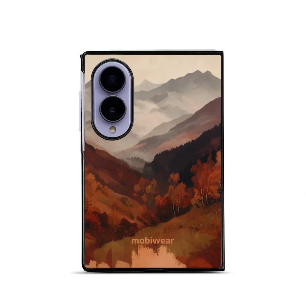Etui ochronne do Galaxy Z Fold8, Mobiwear Glossy Case, mglista dolina w górach