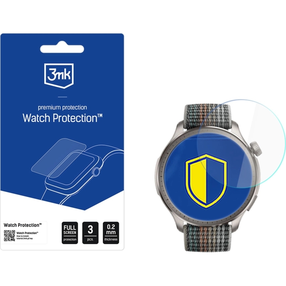 Folia ochronna 3mk Watch Protection ARC do Amazfit Balance Ultra, 3 sztuki