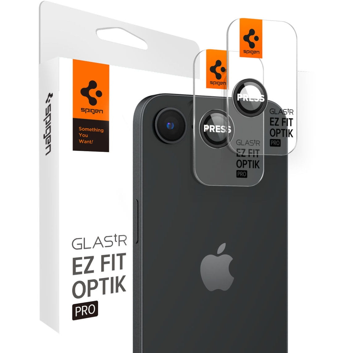 Szkło na aparat Spigen Glas.tR Ez Fit Optik Pro 2-Pack do iPhone 17e / 16e, czarne