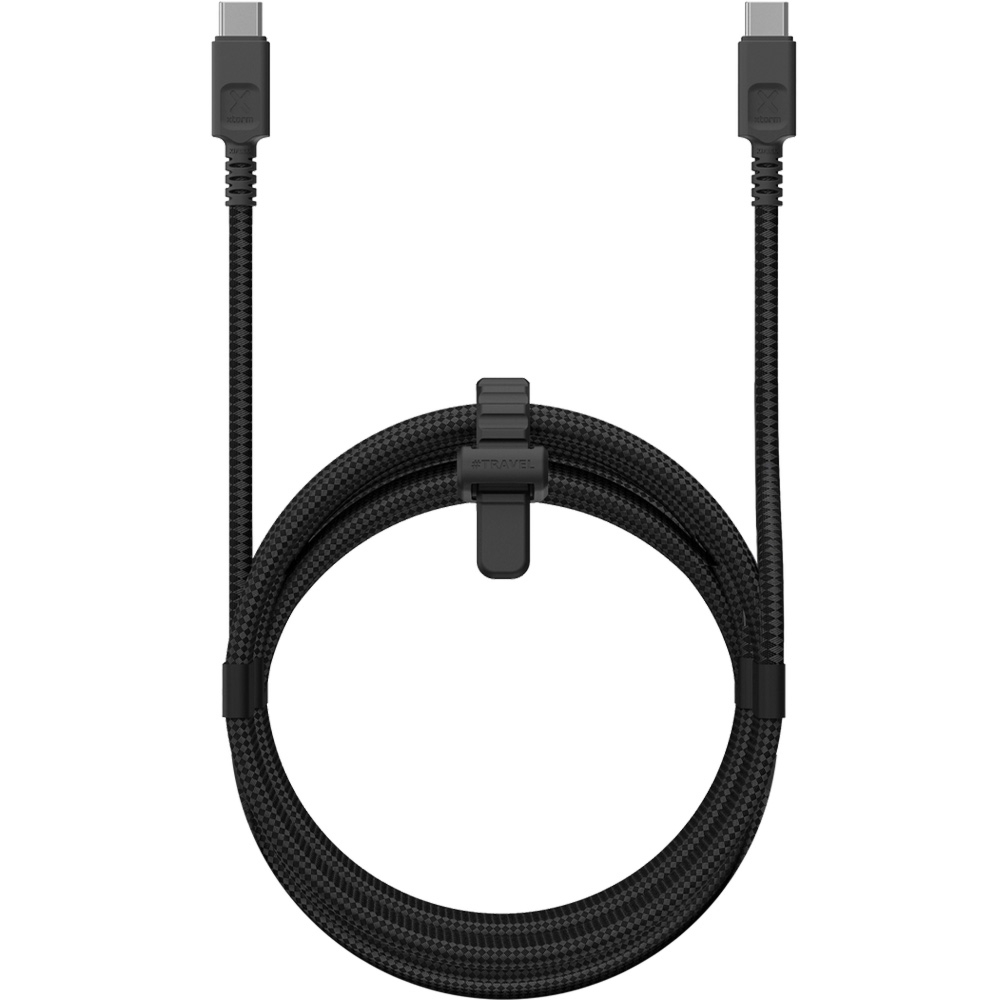 Kabel oplatany USB-C – USB-C, Xtorm Duraflex Cable, 240W PD, 3m, czarny