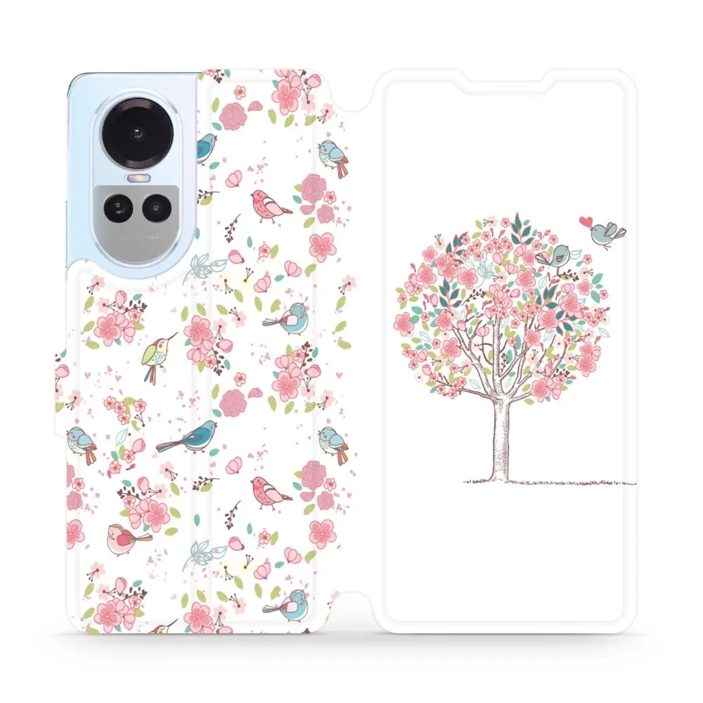 Etui z klapką do Oppo Reno10 5G, Mobiwear Book, różowy gaj