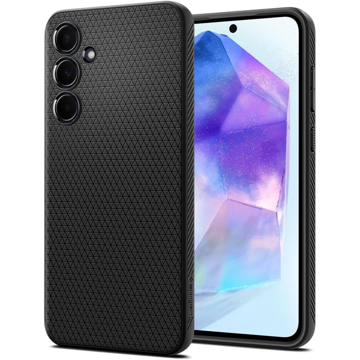 OUTLET: Etui Spigen Liquid Air do Galaxy A55 5G, czarne