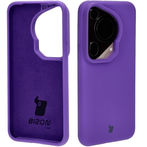 Image of Silikonowe etui Bizon Soft Case do Huawei Pura 70 Ultra, fioletowe