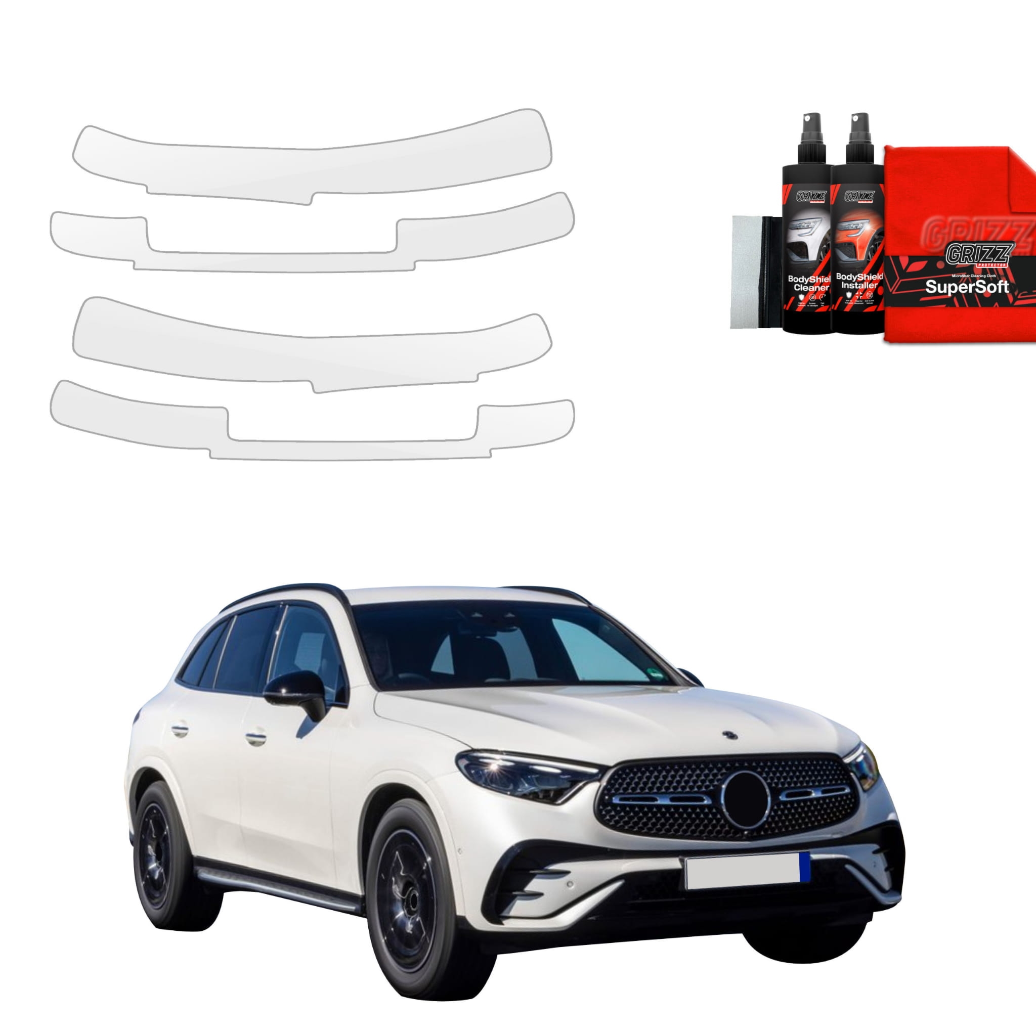 4w1 Folia ochronna Grizz Protector na progi do Mercedes-Benz GLC C254 (2023-2026)