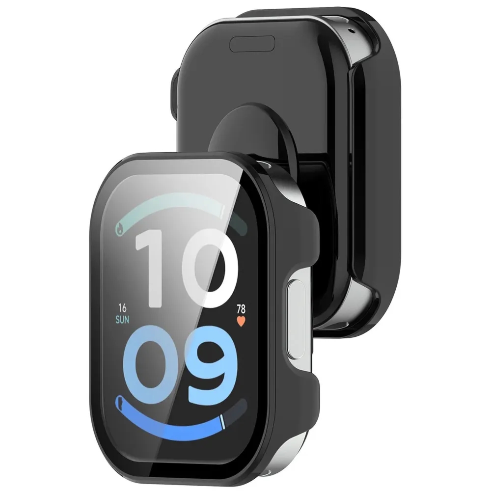 Etui ze szkłem do zegarka Bizon Case Watch Adamo do Xiaomi Redmi Watch 6 Active, czarne