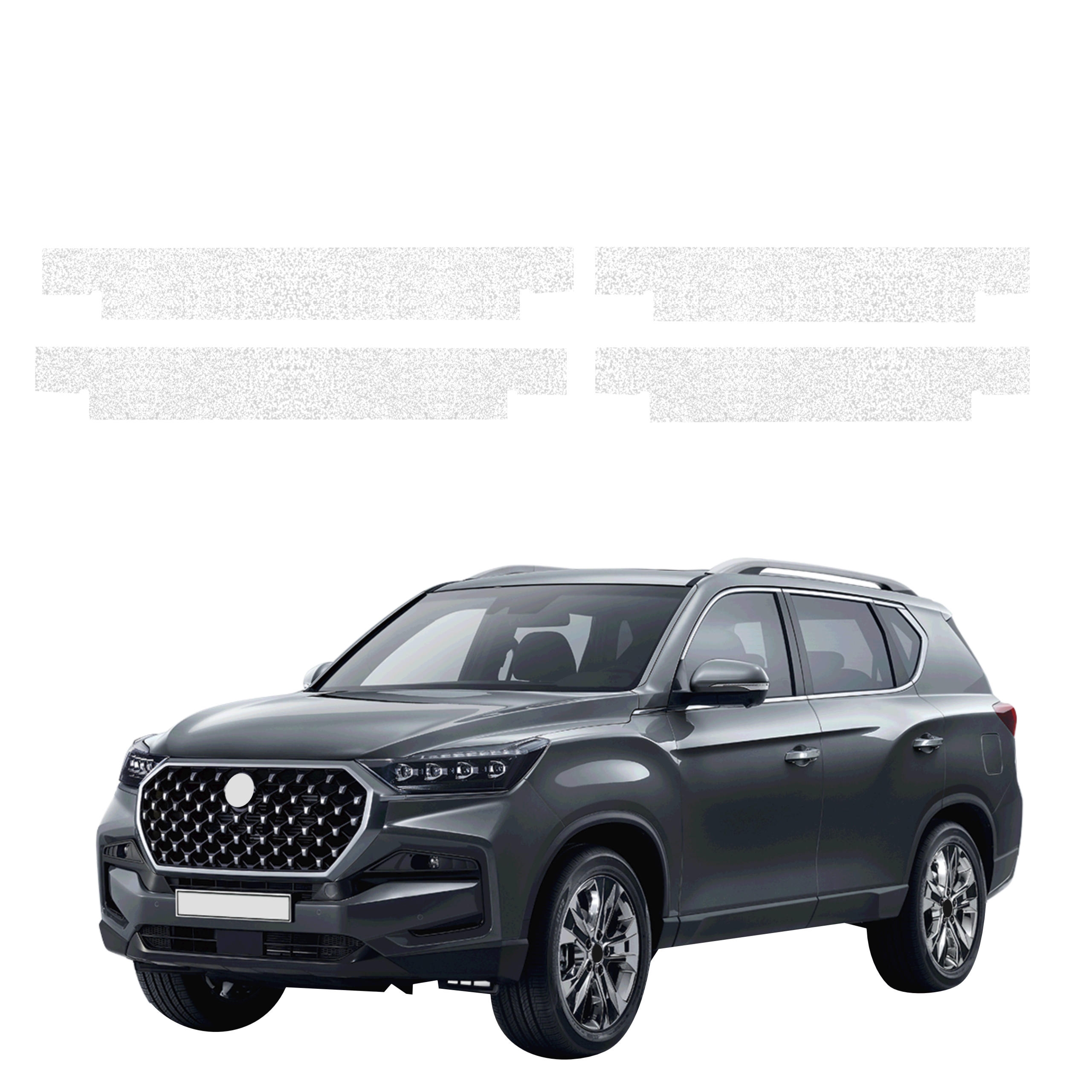 4w1 Biała powłoka techniczna Grizz Protector na progi SsangYong Rexton (2023-2026)