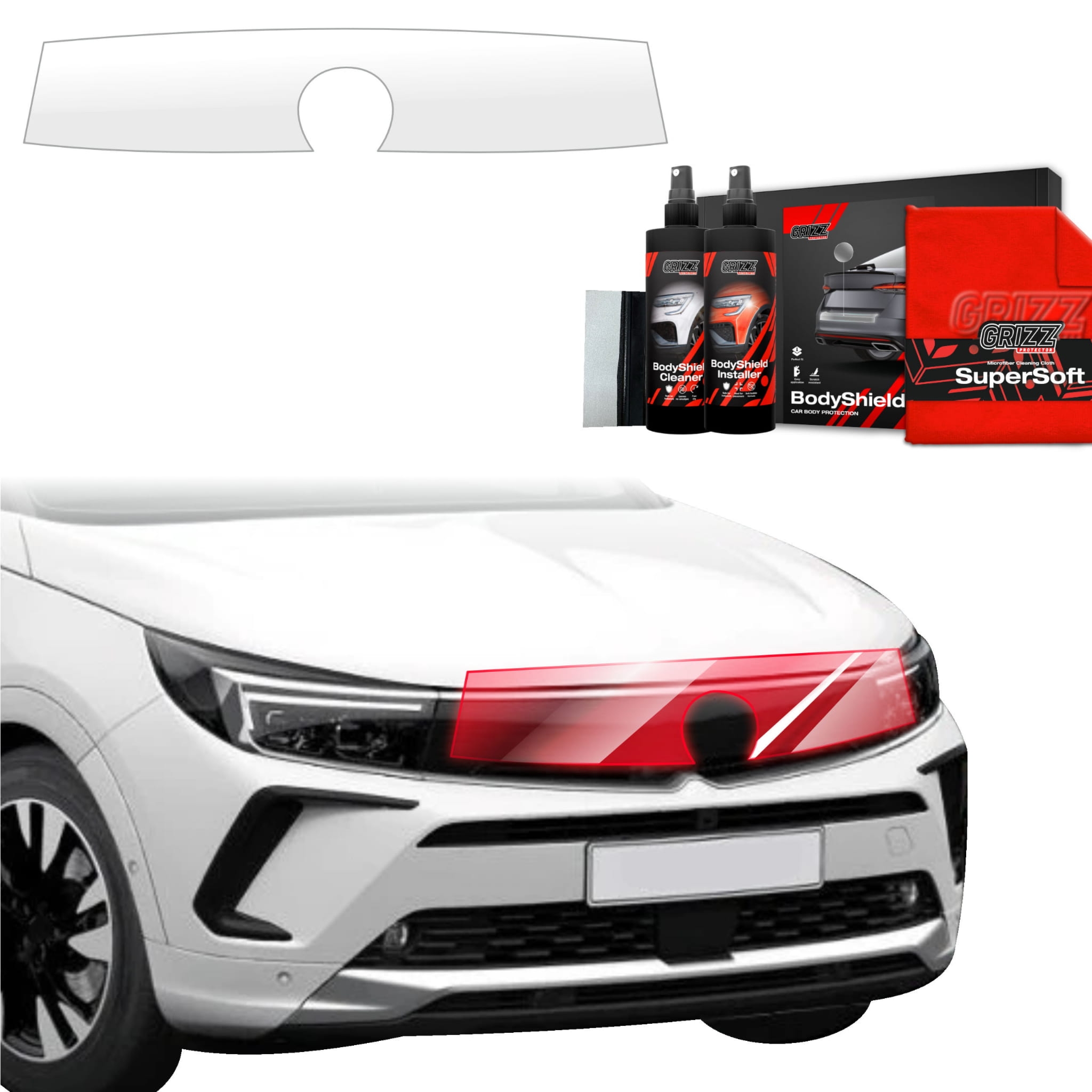 Folia ochronna na maskę Grizz Protector do Opel Grandland (2021-2024)
