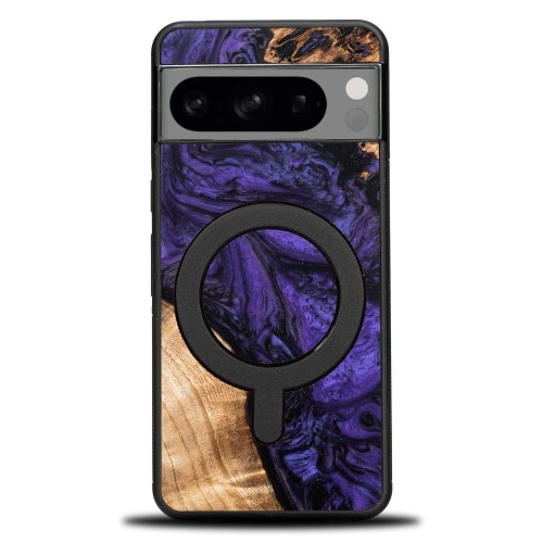 Image of Drewniane etui do Google Pixel 8, Bewood Unique Violet do MagSafe