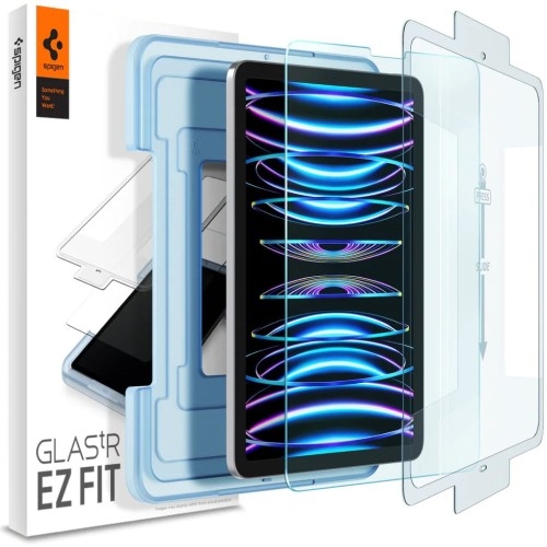 Image of Szkło do etui + Aplikator do iPad Air 5/4, iPad Pro 11 2022/2021/2020/2018, Spigen Glas.tr EZ Fit