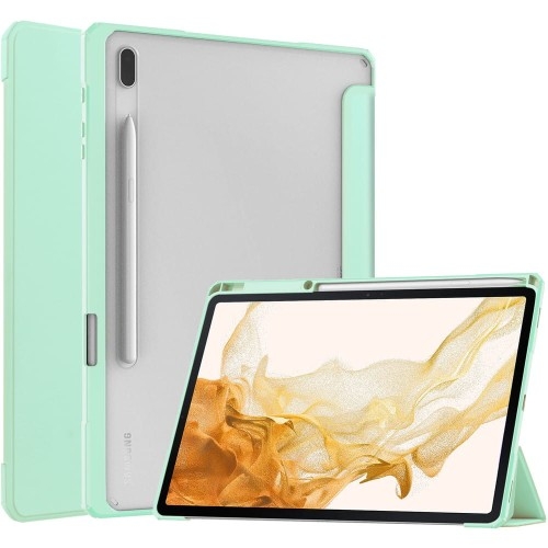 Image of Etui Bizon Case Tab Clear Matt do Galaxy Tab S8 Plus / S7 Plus / S7 FE, miętowe