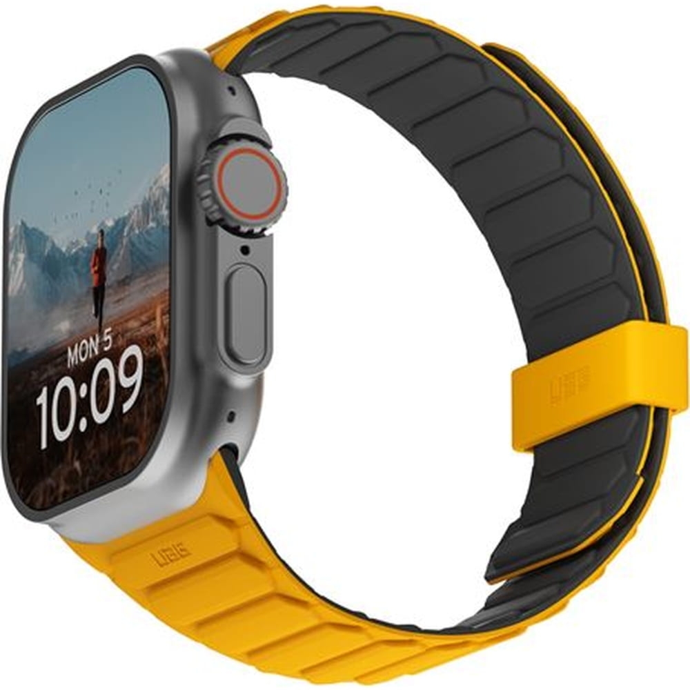 Pasek Urban Armor Gear Pathfinder do Apple Watch 49/46/45/44 mm, żółto-czarny