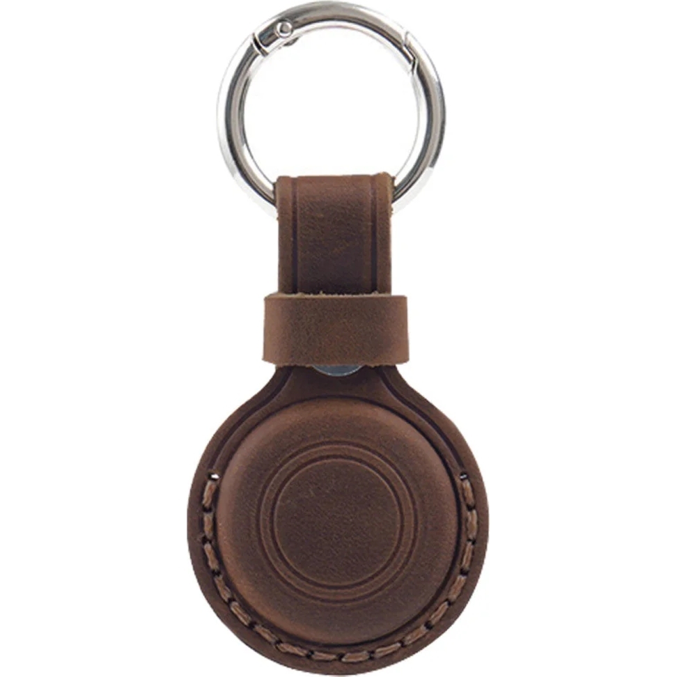 Etui / brelok Mobile Origin AirTag Leather Keychain A7 do Apple AirTag, brązowe