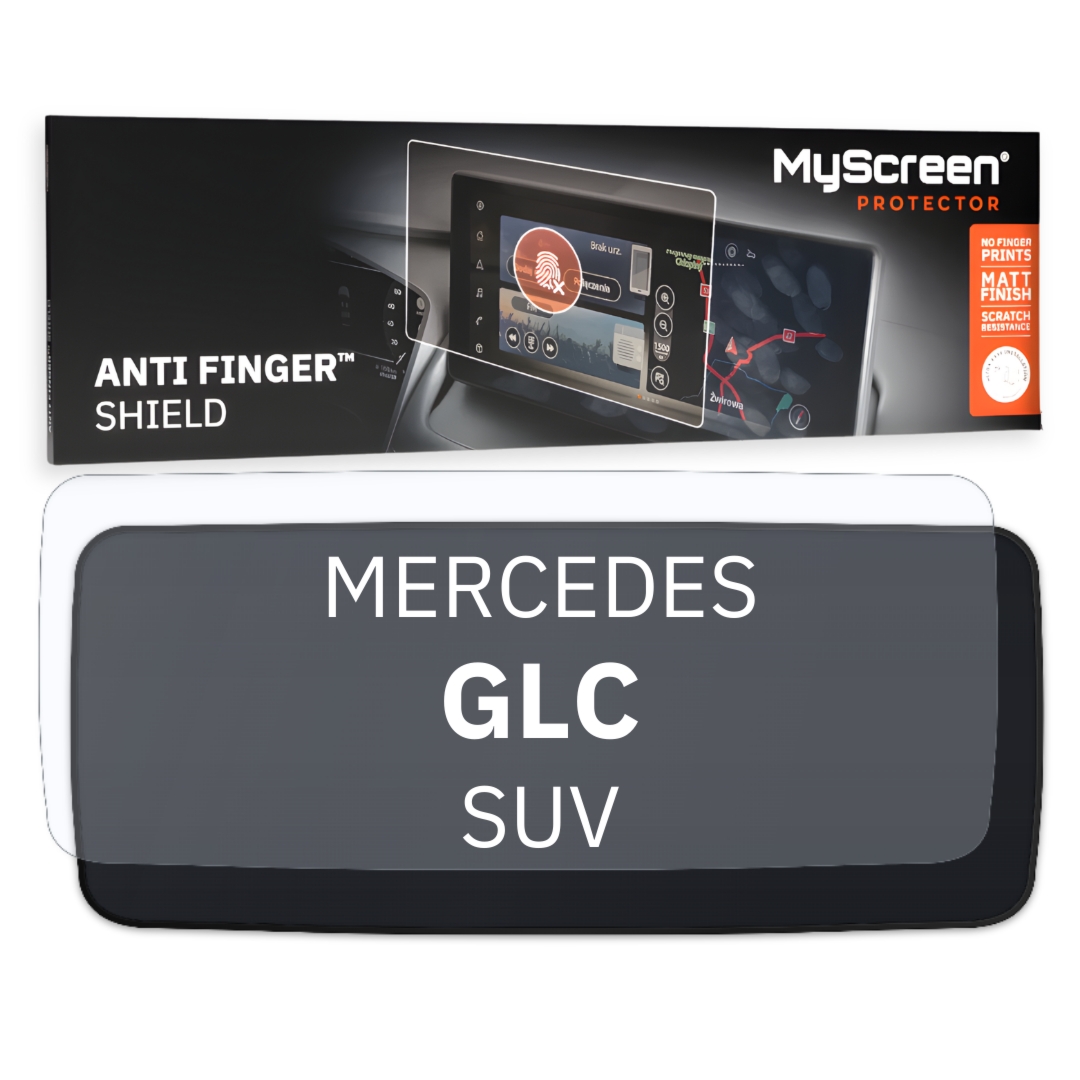 Folia samochodowa na wirtualny kokpit, MyScreen Anti Finger Shield do Mercedes GLC X254 (2022-2026), matowa