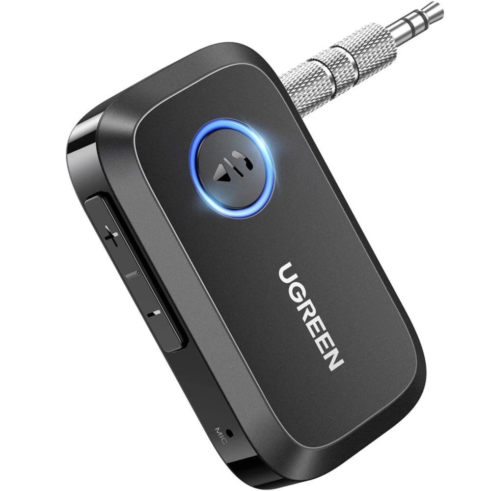 OUTLET: Odbiornik dźwięku Bluetooth 5.3 Ugreen, AUX 3.5mm, czarny