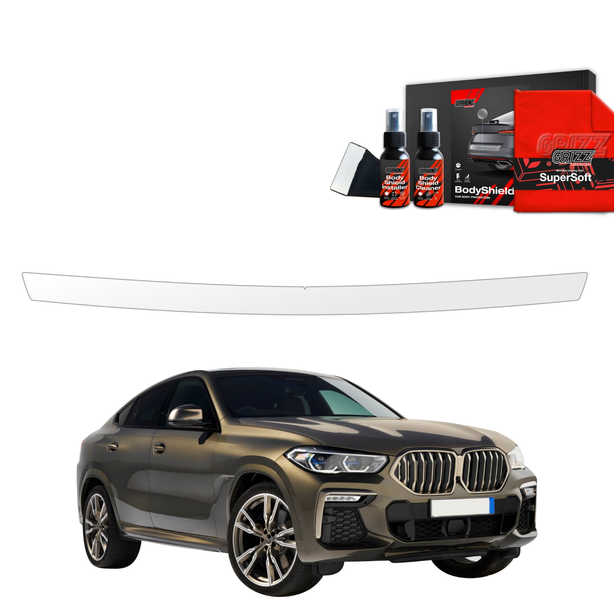 Folia ochronna na próg bagażnika Grizz Protector do BMW X6M (2019-2023)