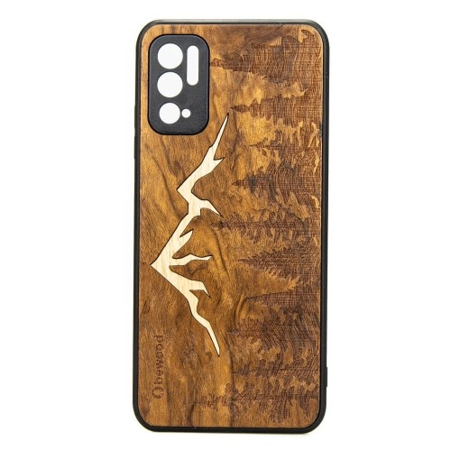 Image of Drewniane etui Bewood do Xiaomi Redmi Note 10 5G GÓRY IMBUIA